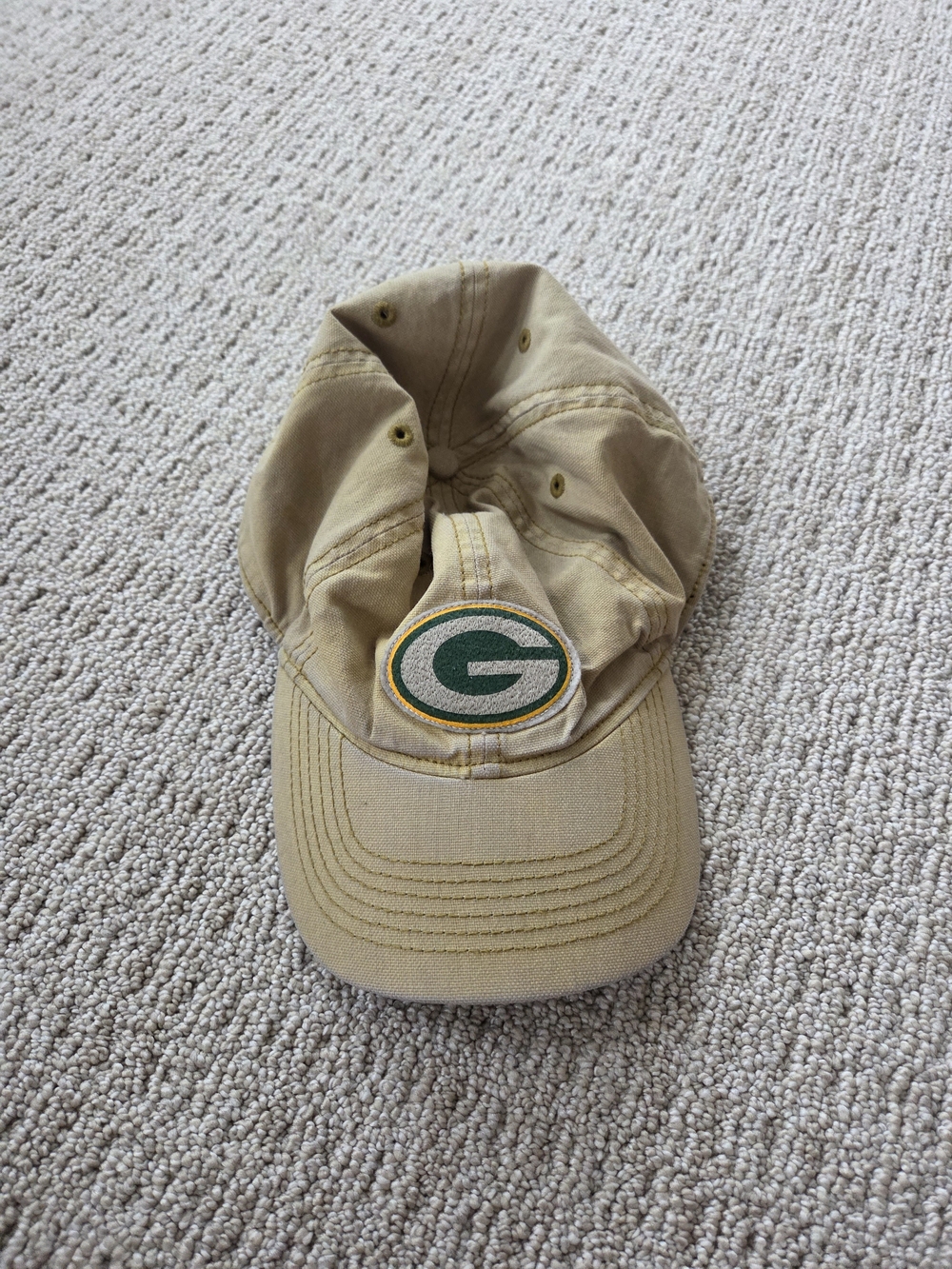 Green Bay Packers Beige Baseball Cap
